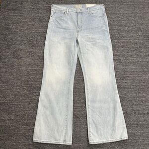 Everlane Jeans Women 31 Blue The High Rise Flare Light Wash Stretch Denim NEW